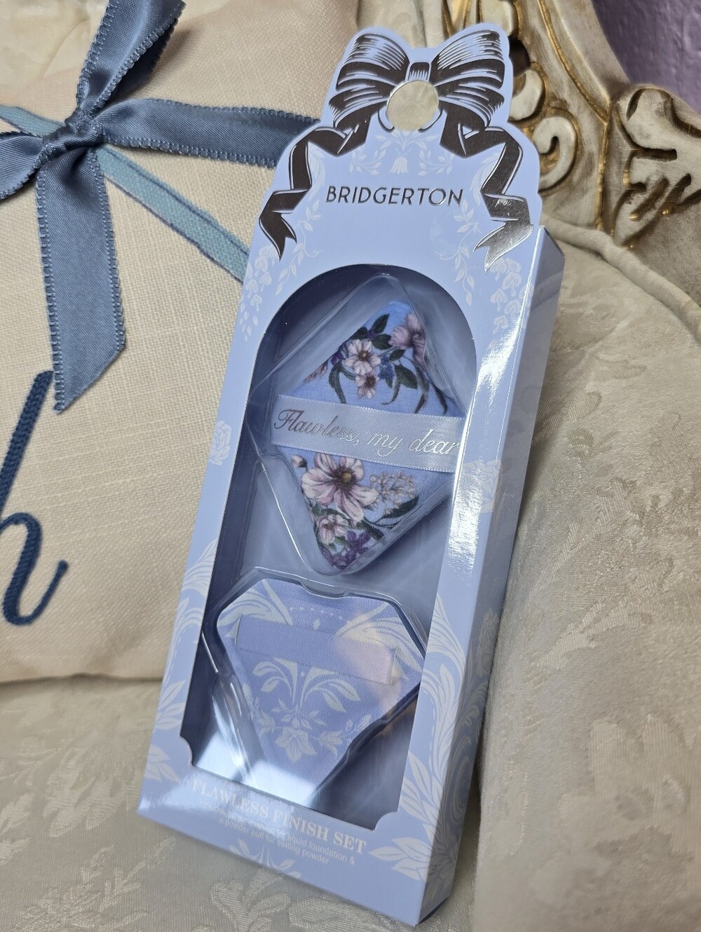 NWT Primark X Bridgerton Flawless Finish Blending Set Blue Floral